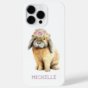 Funda Para iPhone 14 Pro Max De Case-Mate Nombre personalizado de Conejo de Conejo de Conejo