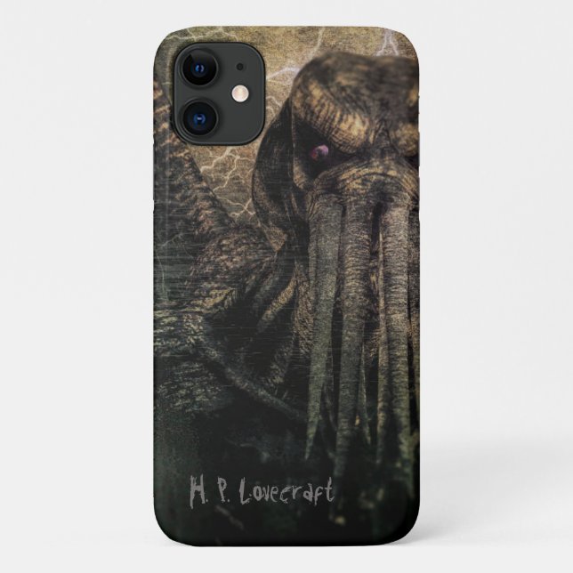 Funda De Case-Mate Para iPhone Nombre personalizado de Cthulhu (Reverso)