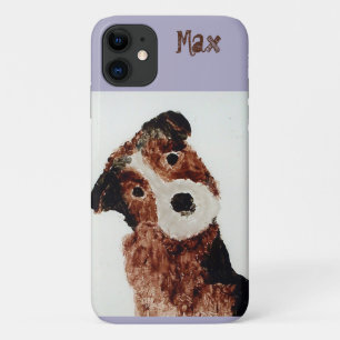 Funda Para iPhone 11 Nombre personalizado de Cute Dog Terrier