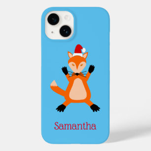Funda Para iPhone 14 De Case-Mate Nombre personalizado de Fox Navidades de corte