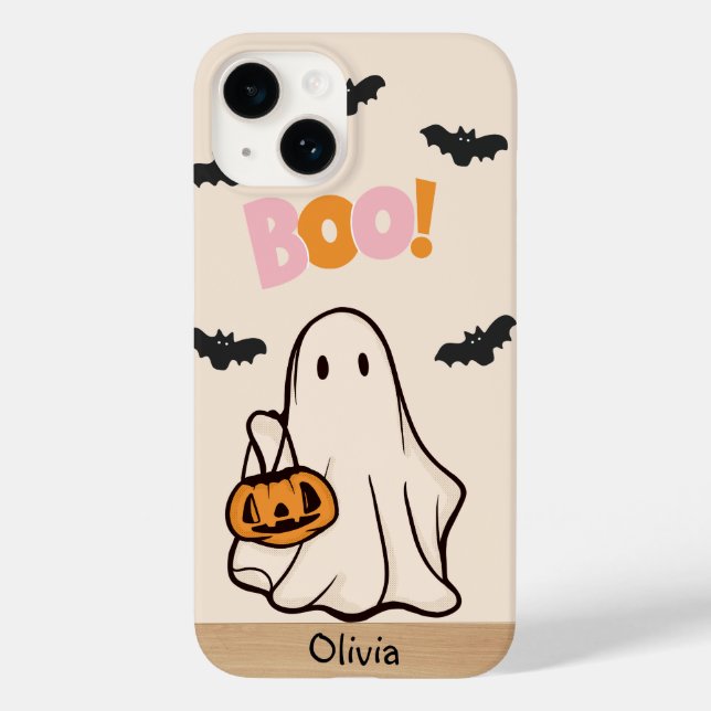 FUNDA DE Case-Mate PARA iPhone NOMBRE PERSONALIZADO DE HALLOWEEN (Reverso )