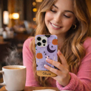 FUNDA PARA iPhone 15 PRO MAX NOMBRE PERSONALIZADO DE HALLOWEEN