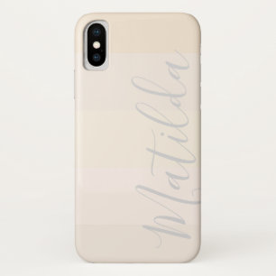 Funda Para iPhone X Nombre personalizado de la banda de sonido de la p