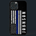 title_seo2 Nombre personalizado de la bandera de la policía d<br><div class="desc">Este singular estuche de teléfono presenta una delgada bandera con tema de bandera azul en el centro en un estilo accidentado y angustiado. A un lado de esto hay un lugar para el nombre o apellido único de su destinatario de regalo.</div>