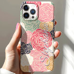 Funda Para iPhone 15 Nombre personalizado de la flor colorida<br><div class="desc">Abróchese su estilo con este funda de nombre personalizado de flor colorida. Con una vibrante variedad de flores florecientes en tonos rosados, rojos, verdes y más, este diseño aporta un toque alegre y artístico a tu teléfono. Perfecto para los amantes de las flores y para los amantes de la naturaleza...</div>
