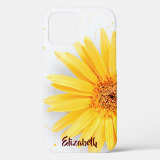 Funda Para iPhone 12 Nombre personalizado de la flor de margarita amari