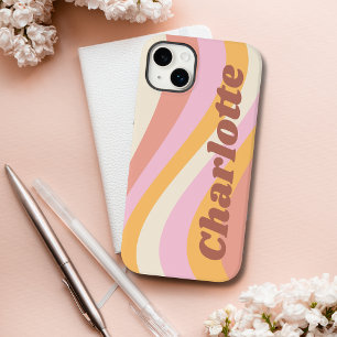 Funda Para iPhone 14 Plus De Case-Mate Nombre personalizado de la ola de vintage Girly Re