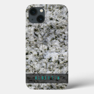 Funda Para iPhone 13 Nombre personalizado de la textura de la geología 
