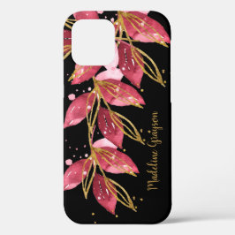 Funda Para iPhone 12 Nombre personalizado de la vegetación botánica acu