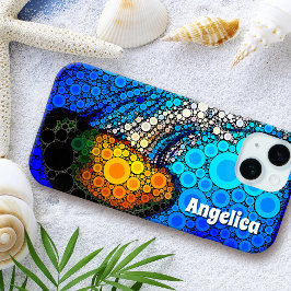 Funda Para iPhone 15 Nombre personalizado de la vida marina de las medu