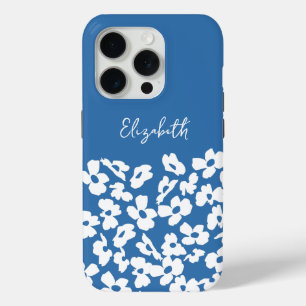Funda Para iPhone 15 Pro Nombre personalizado de las flores de dogwood retr