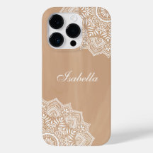 Nombre personalizado de Mandala neutral de Boho
