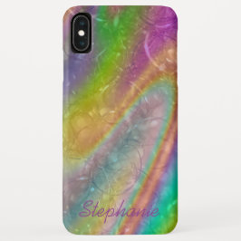 Funda Para iPhone XS Max Nombre personalizado de moda Relieve metalizado ar