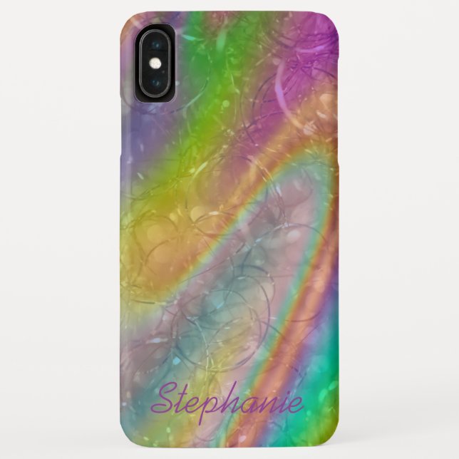 Funda De Case-Mate Para iPhone Nombre personalizado de moda Relieve metalizado ar (Reverso)