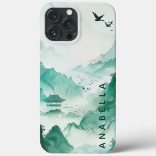 Funda Para iPhone 13 Pro Max Nombre personalizado del arte natural