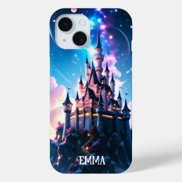 Funda Para iPhone 15 Nombre personalizado del castillo de fantasía