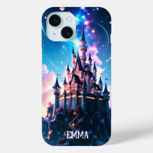 Funda Para iPhone 15 Nombre personalizado del castillo de fantasía