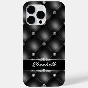 Funda Para iPhone 14 Pro Max De Case-Mate Nombre personalizado del diamante de brillo negro
