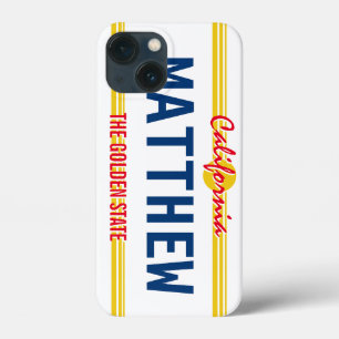Funda Para iPhone 13 Mini Nombre personalizado del estilo retro de la placa 