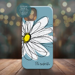 Funda Para iPhone 13 Mini Nombre personalizado del Ilustracion floral de mod<br><div class="desc">Una cubierta zen y caprichosa,  hipster.</div>