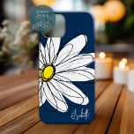 Funda Para iPhone 15 Nombre personalizado del Ilustracion floral de mod<br><div class="desc">Una cubierta zen y caprichosa,  hipster.</div>