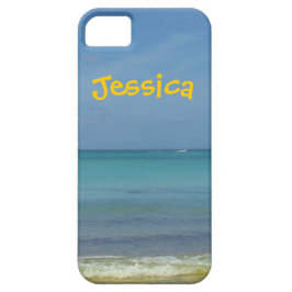 Funda Para iPhone 11 Nombre personalizado del mar azul