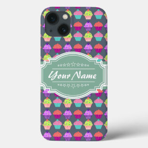 Funda Para iPhone 13 Nombre personalizado del patrón de pastel