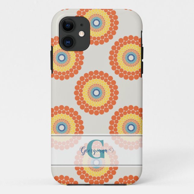 Funda De Case-Mate Para iPhone Nombre Personalizado Egeo Summer Radiant Dot Manda (Reverso)
