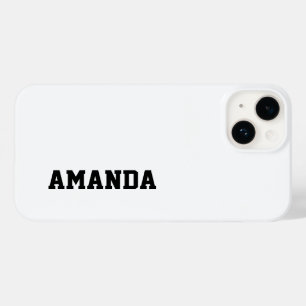 Funda Para iPhone 14 De Case-Mate Nombre personalizado elegante moderno de color bla