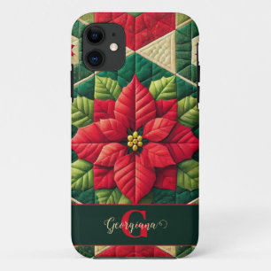 Funda Para iPhone 11 Nombre Personalizado Festividad Patchwork Floral P