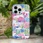 Funda Para iPhone 15 Pro Max Nombre personalizado floral del país de la adormid<br><div class="desc">Los Fundas iPhone 15 Pro Max, de nombre floral y color preppy Counrty, presentan su nombre personalizado en una tipografía de escritura moderna sobre un fondo floral desierto colorido y moderno. Un regalo perfecto para su cumpleaños, madre para el Día de la Madre, hermana o mujer para Navidades y vacaciones....</div>