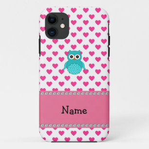 Funda Para iPhone 11 Nombre personalizado lindo búho
