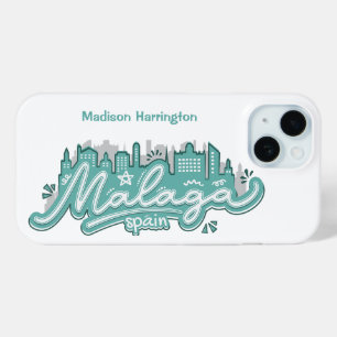 Funda Para iPhone 15 Nombre personalizado Málaga España