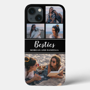 Funda Para iPhone 13 Nombre personalizado Mejor Collage de fotos de ami