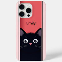 Nombre personalizado moderno de gatito negro lindo