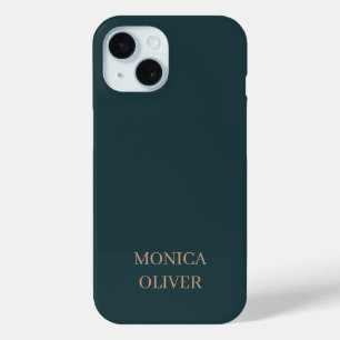Funda Para iPhone 15 Nombre personalizado moderno profesional minimalis
