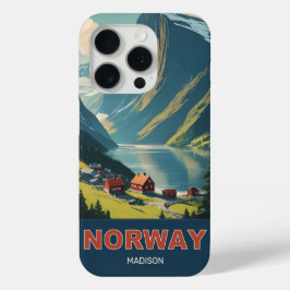 Funda Para iPhone 15 Pro Nombre personalizado Noruega