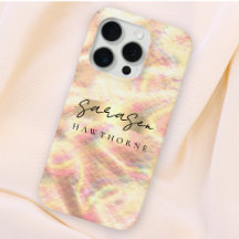 Nombre personalizado Ópalo Diseño Rosa Oro