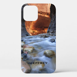 Funda Para iPhone 12 Pro Nombre personalizado, Parque Nacional Zion y las e