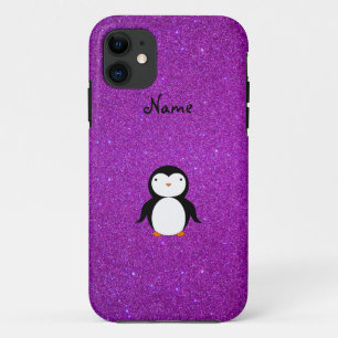 title_seo2 Nombre personalizado pingüino purpurina púrpura
