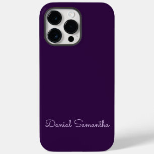 Funda Para iPhone 14 Pro Max De Case-Mate Nombre personalizado Purpule Personalizado 