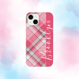 Funda Para iPhone 14 De Case-Mate Nombre personalizado rosado pastel minimalista