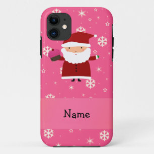 Funda Para iPhone 11 Nombre personalizado santa cupcake copos de nieve