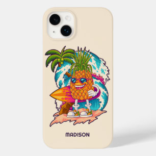 Funda Para iPhone 14 Plus De Case-Mate Nombre personalizado Surfing Pineapple