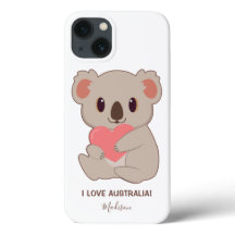 Nombre personalizado, texto y color Amor Koala