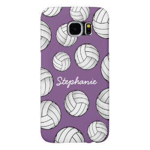 Funda Tough Xtreme Para iPhone 6 Nombre personalizado único Voleibol púrpura