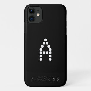 Funda Para iPhone 11 Nombre personalizado y tipo de letra inteligente m