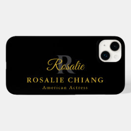 Funda Para iPhone 14 Plus De Case-Mate Nombre personalizado y título con monograma