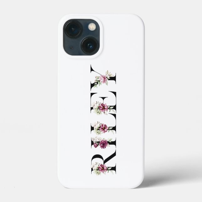 Funda De Case-Mate Para iPhone Nombre Riley (Reverso )
