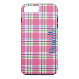 Funda Para iPhone 8 Plus/7 Plus Nombre rosado, verde, azul, púrpura del modelo de